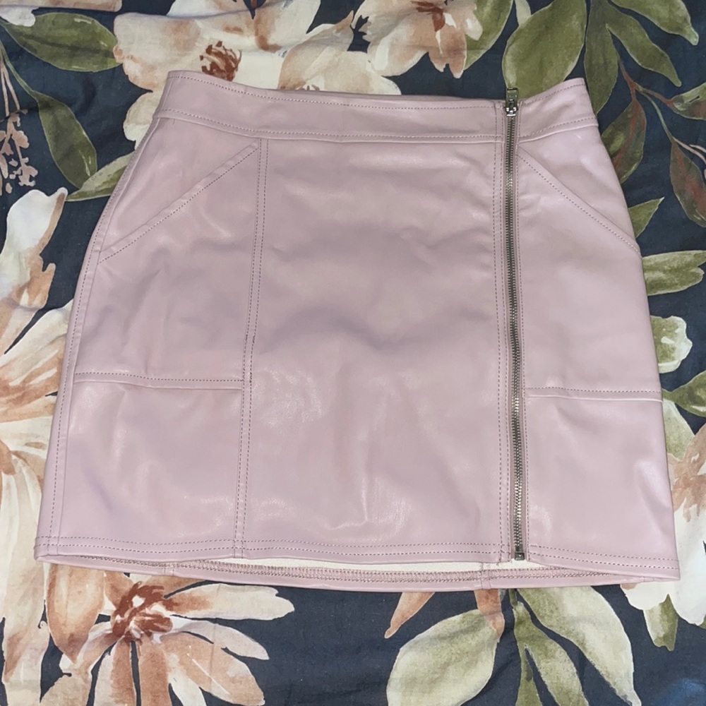 Express faux leather mini skirt